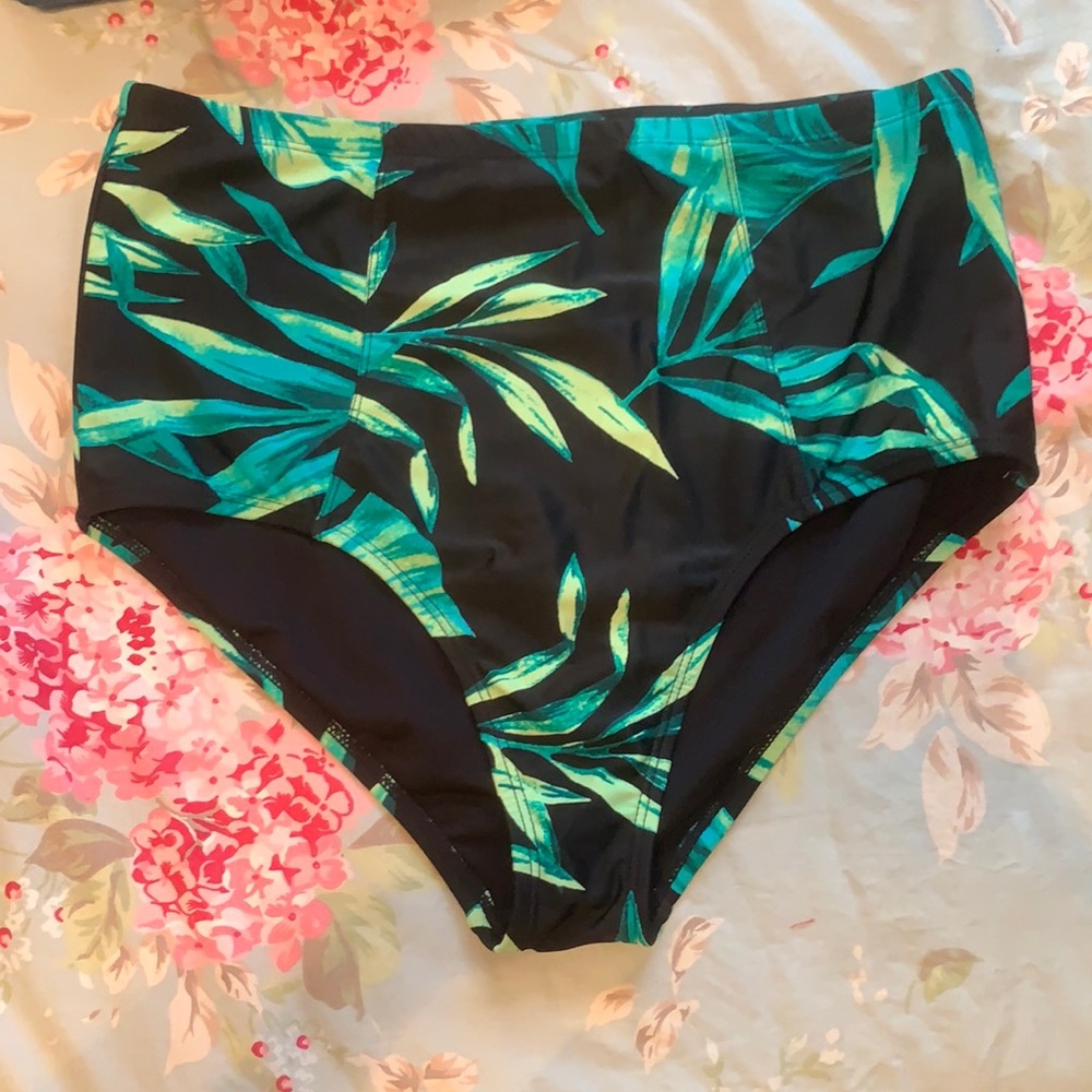 High waisted swim bottoms